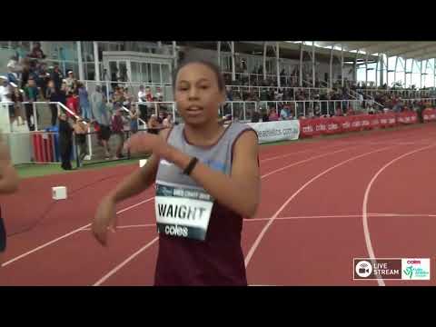 U13 Womens 100m - Final - 2018 Coles Little Athletics Championships