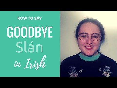 How to say | Goodbye in Irish