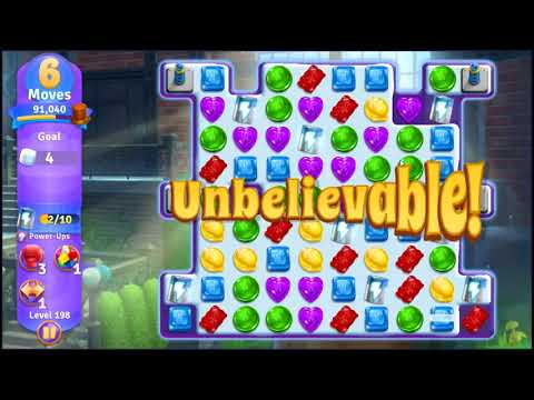 Willy Wonkas Sweet Adventure Level 198 - NO BOOSTERS 🍫 | SKILLGAMING ✔️