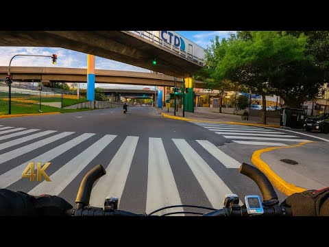 Buenos Aires Sunset Bike Ride — Barracas to Almagro - 4K 60fps 
