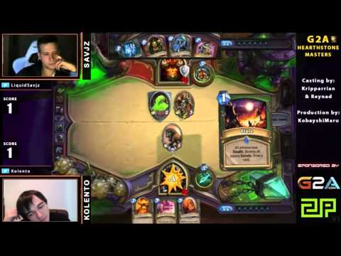 Kolento vs Savjz G2A Hearthstone Masters game 3 RU | Русские Комментарии Victim&200mg Stream4fan