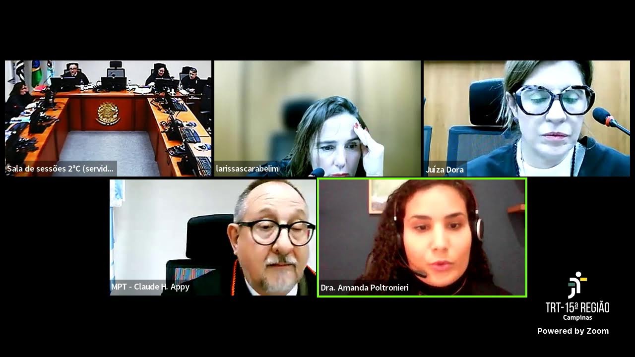 TRT15 - 2ª Câmara - 1ª Turma - 27/08/2024 - manhã