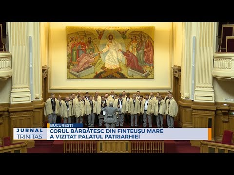 Corul bărbătesc din Finteușu Mare a vizitat Palatul Patriarhiei