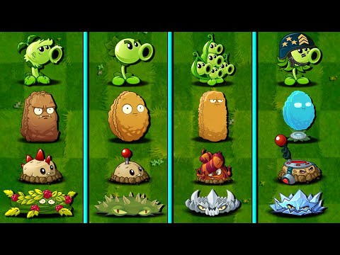 Team PRIMAL vs CLASSIC vs MODERN vs FUTURE - Who Will Win? - PvZ 2 Team Plant Battlez