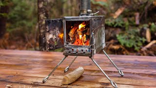DIY Ammo Can Wood Stove for Hot Tent Camping On A Budget 
