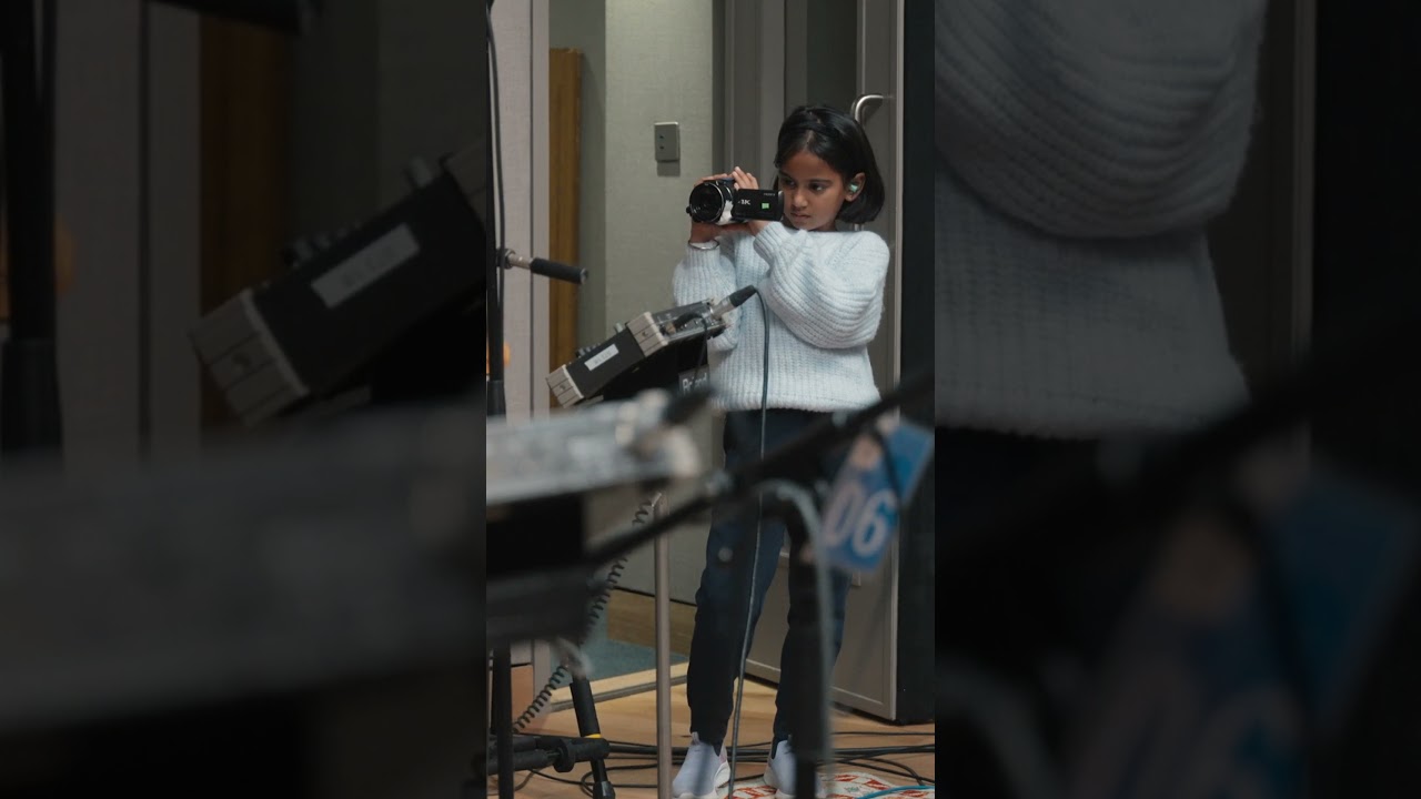 Fontaines D.C. filmed by children at Abbey Road Studios recording 'Black Boys on Mopeds'.
