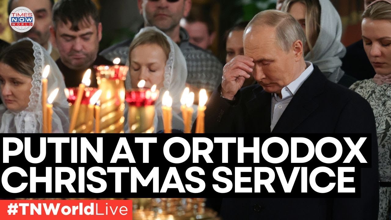 LIVE: Putin Attends Orthodox Christmas Eve Mass, Live from Moscow's Christ the Saviour Cathedral