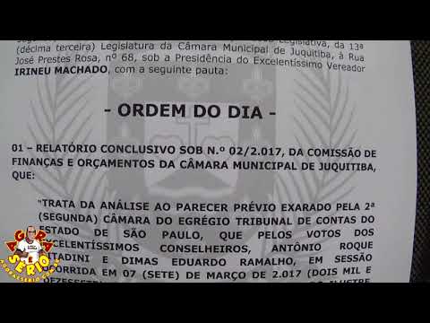 Contas Reprovadas de 2015 do Ex Prefeito Francisco Junior vai ao Plenário da Câmara hoje a partir das 19 horas