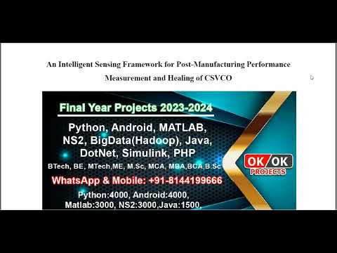 An Intelligent Sensing Framework for Post Manufacturing Performance Measurement and Healing of CSVCO