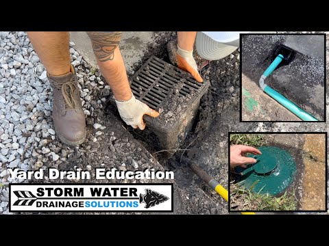 How To Install A Catch Basin - Surface Drain - Tampa Yard Drainage - Rain Water Drainage