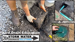 How To Install A Catch Basin - Surface Drain - Tampa Yard Drainage - Rain Water Drainage
