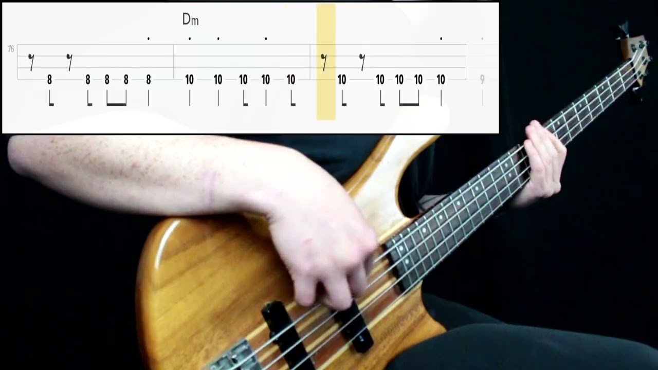 Undertale - Megalovania (Bass Only) (Play Along Tabs In Video)