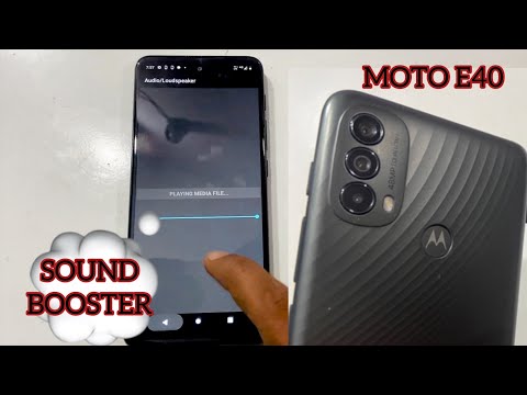 Moto E40 ; how to booster sound of moto E40 from Setting