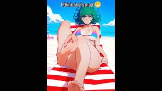 Download lagu Tatsumaki from one punch man gets jealous over the beach.#anime #feet mp3