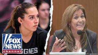 HEATED CLASH: Dem senator scolds volleyball star fighting to keep men out of women’s sports