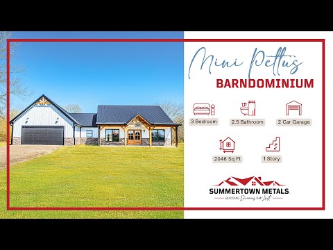 Mini Pettus Barndominium | 2,046 sq. ft. | 3 Bed | 2 Bath