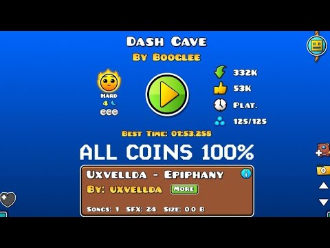 Dash Cave 100% + ALL COINS • Geometry Dash