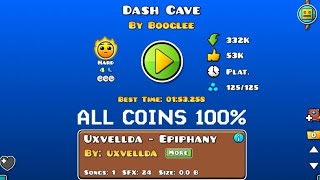 Dash Cave 100% + ALL COINS • Geometry Dash