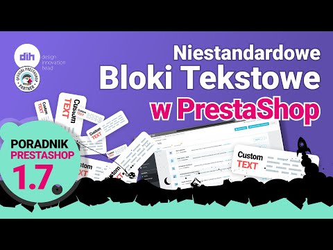 Niestandardowe bloki tekstowe w PrestaShop.../Custom text blocks in PrestaShop ...