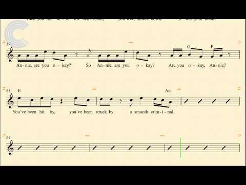 Oboe - Smooth Criminal - Michael Jackson - Sheet Music, Chords, & Vocals