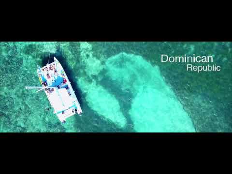 flying over Saona Island, Dominican Republic