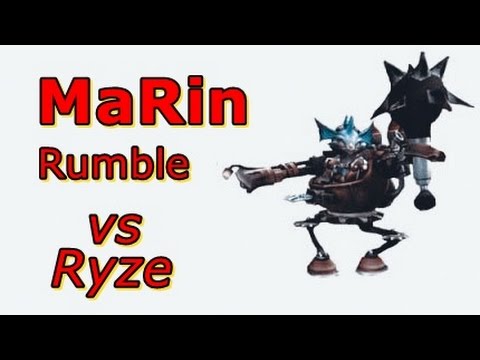 LOL Pro - SKT T1 MaRin Rumble vs Ryze - Korea SoloQ - Highlights