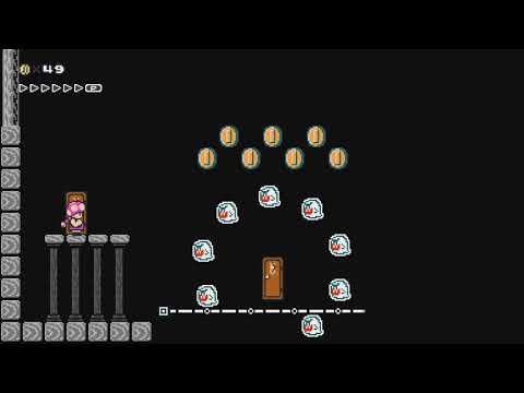 Boo's Ghastly Manor by LOP3Z - Super Mario Maker 2 - No Commentary 1bx