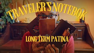 A closer look at the 6 month patina of the Olive Traveler's Notebook!
