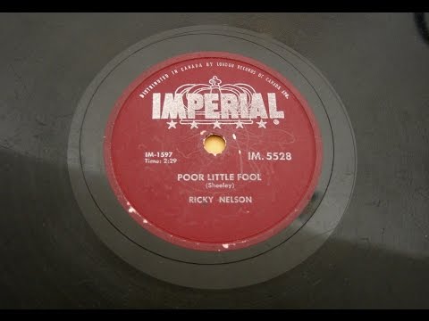 Ricky Nelson - Poor Little Fool - 78 rpm Single - 1958