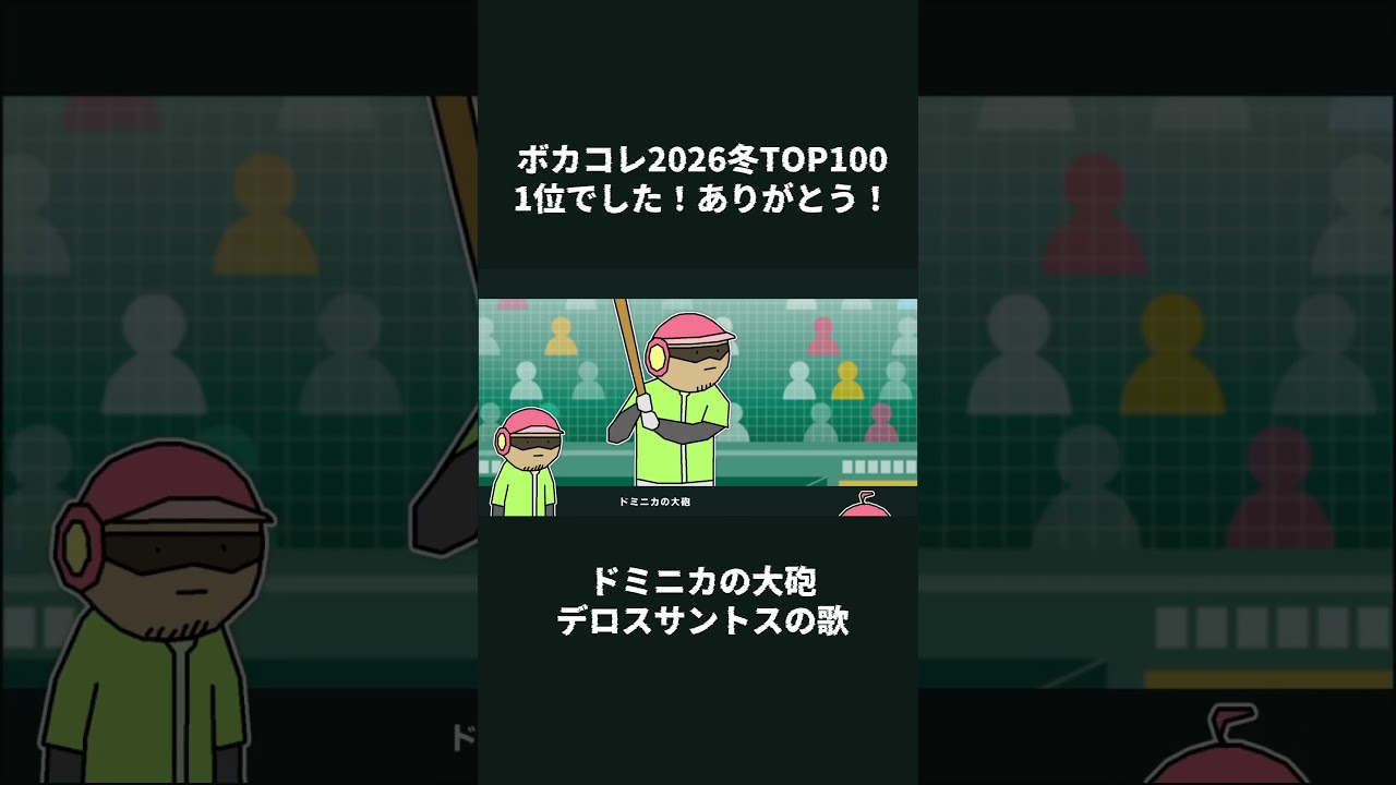 ドミニカの大砲デロスサントスと重音テトさん #重音テトSV  #VOCALOID #ボカコレ2026冬 #デロスサントス