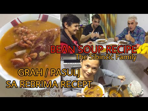 GRAH / PASULJ SA REBRIMA RECEPT | BALKAN BEAN SOUP RECIPE