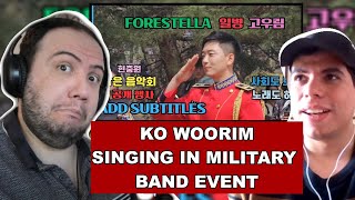 Ko Woorim in The Korean Army | #FORESTELLA 일병 고우림 현충원 벚꽃 작은 음악회 - 사회자 및 싱어 편집 - TEACHER PAUL REACTS