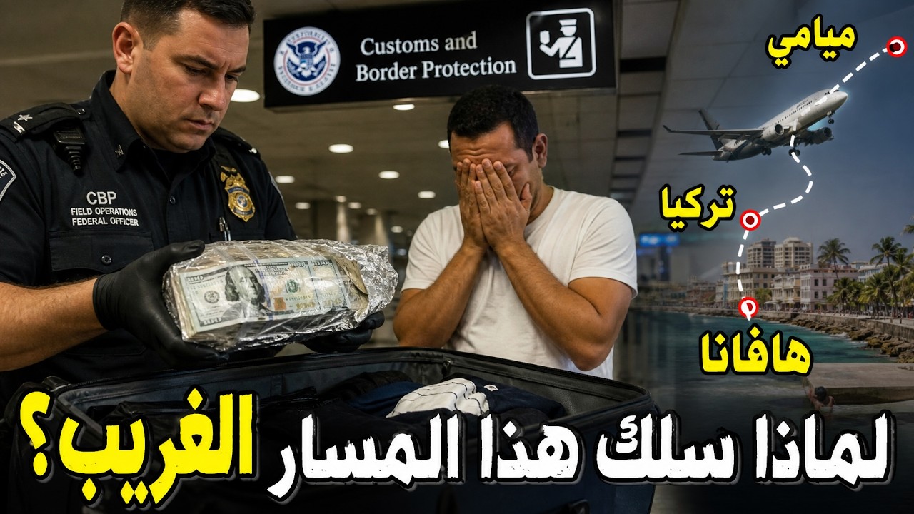 وثائقي امن المطارات | رحلة غير منطقية إلى كوبا… ثم اكتشفوا 9500$ ملفوفة بالألمن