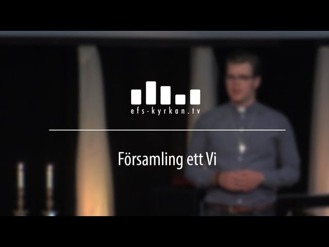 Församling – ett vi