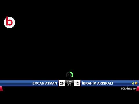 ERCAN ATMAN & İBRAHİM AKISKALI Bilardo Maçı - 2021 TÜRKİYE ŞAMPİYONASI 2.ETAP-8.TUR