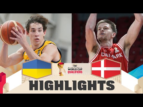 Ukraine 🇺🇦 v Denmark 🇩🇰 | Highlights | FIBA Basketball World Cup 2027 European Qualifiers