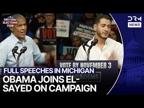 Barack Obama and Abdul El-Sayed Unleash Fiery Attacks on Trump at Massive Detroit Rally | AC1G