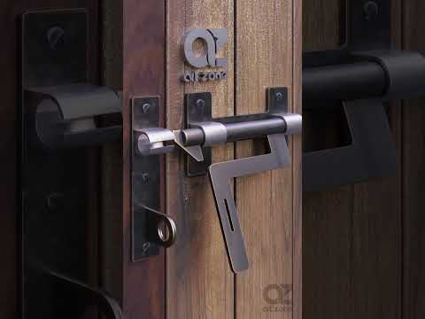 Manual Sliding Door Latch and Lock