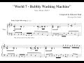 World 7 Bubbly Washing Machine Super Monkey Ball 2 Piano Sheet Music