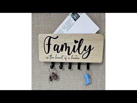 Key Ring Holder Wall Mounted Letter Rack