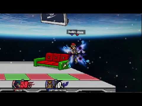 [SSF2] Falcon v Falco fun knee