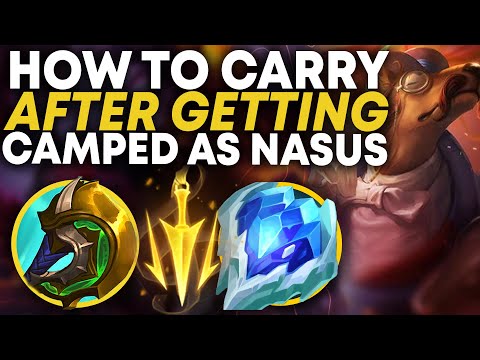 How to carry when you get camped as Nasus Season 12 Masters | Carnarius | League of Legends