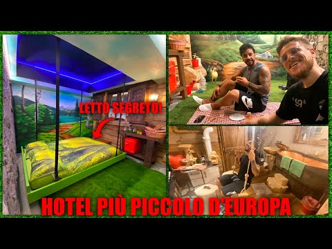 SURVIVE FOR 24 HOURS IN EUROPE'S SMALLEST HOTEL - I CAN'T BELIEVE THE BED COMES DOWN FROM THE CEI...