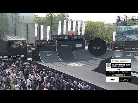 Cj Wellsmore | 3rd place - WS Roller Freestyle World Cup Final | FISE Hiroshima 2019