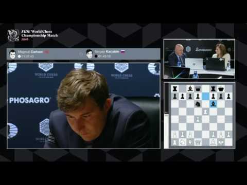Magnus Carlsen Vs Sergey Karjakin ! Game 3 World Chess Championship 2016