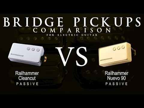Railhammer CLEANCUT vs NUEVO 90 - Bridge Guitar Pickup Comparison Tone Demo