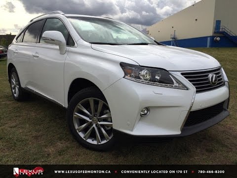 New White 2015 Lexus RX 350 AWD Sportdesign Technology Package Review East Edmonton