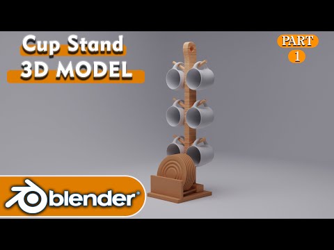 Cup Stand Blender 3d Part 1 #blendertutorial #blender #render