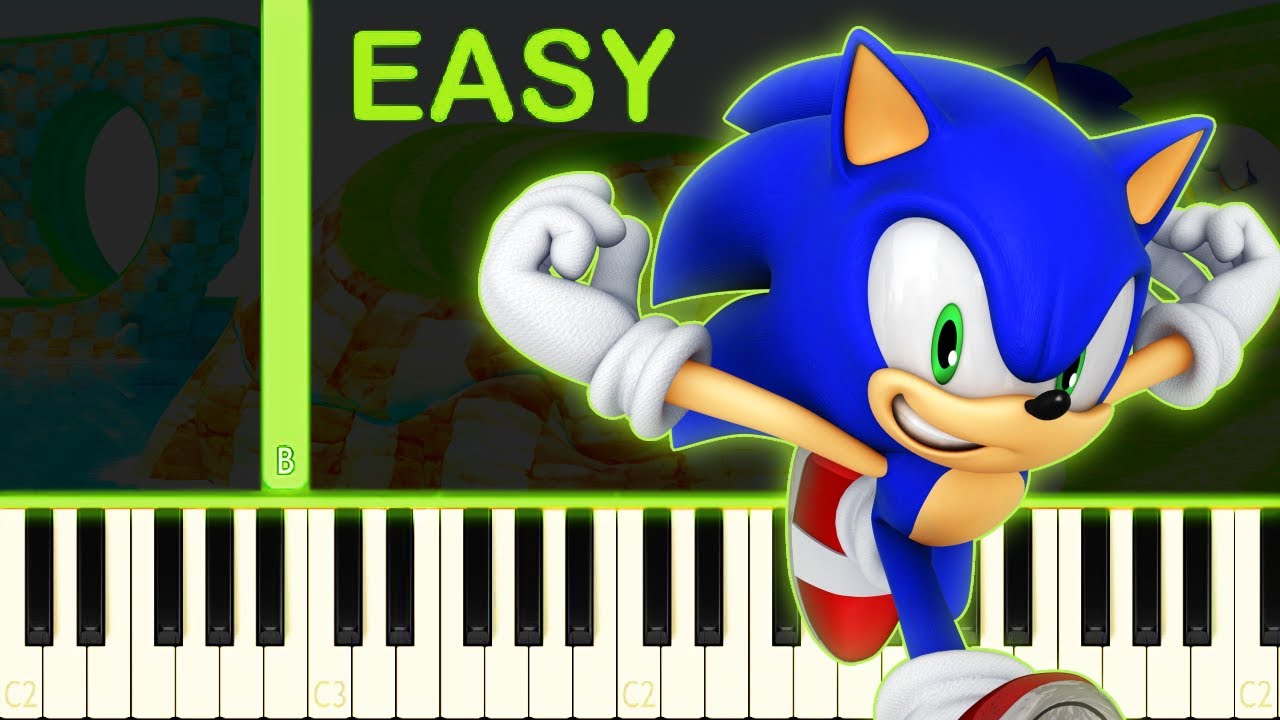 SONIC DASH - EASY Piano Tutorial