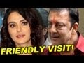 Preity Zinta Meets Sanjay Dutt